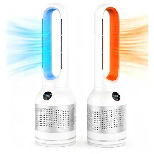Riscaldatore e purificatore d'aria con ventola senza lama 3 in 1