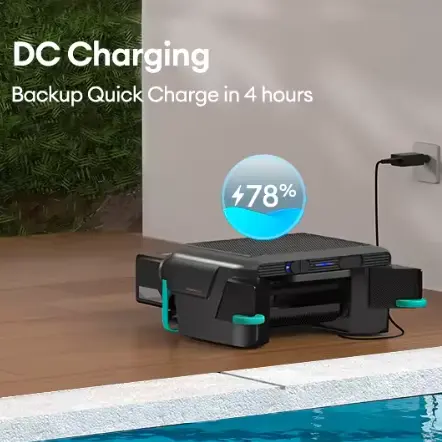 Robot skimmer per piscina con pannello solare flessibile ad alta efficienza
