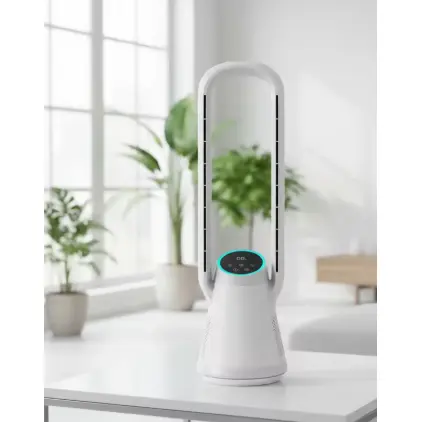 Ventilatore domestico senza lama, purificatore d'aria silenzioso, con telecomando