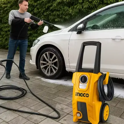 Idropulitrice per veicoli completa di pistola a spruzzo